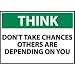 Think Osha 10x14 Aluminum - DonT Take Chances