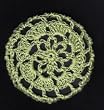 Avocado Floral Crocheted Hair Bun Cover- LARGE