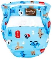 Kushies Ultra Lite All in One Diapers - Toddler - Woof Blue