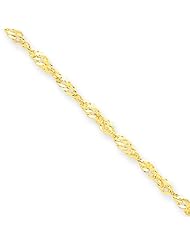 1.7mm, 10 Karat Yellow Gold, Singapore Chain - 18 inch