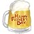 お父さんありがとう　ビールで乾杯