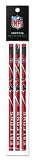 Atlanta Falcons 3 Pack Wood Pencil in Clear Bag with Header - NFL (12005-QUB)