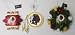 Washington Redskins 3 Pack Ornaments