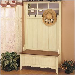 Indoor Hall Tree Benches Powell Vintage Hall Tree Bench - 424