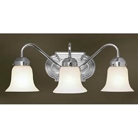 Home Basics - 3 Light Bathroom Lighting Vanity Fixture - Brushed Nickel - B2088 by Livex Lighting