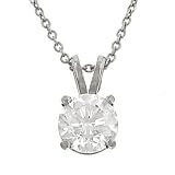 1.63cttw Round Diamond Pendant on Chain Egl K-L/SI2