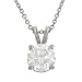 1.50cttw Round Diamond Pendant on Chain Egl G-H/I1