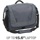 Targus Incognito Messenger Case Designed for 15.6 Inch Laptops TSM07003US Blue with Gray Accents)