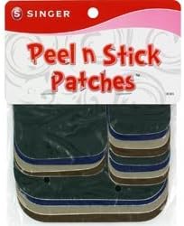 Bulk Buy: Singer Sewing (3-Pack) Peel N Stick Patches Assorted Sizes 16/Pkg Assorted Colors 385