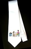 Party Decoration Necktie with humans, human, body, sitting, individuals, people, individual, woman, helping, persons, person, dog, phone