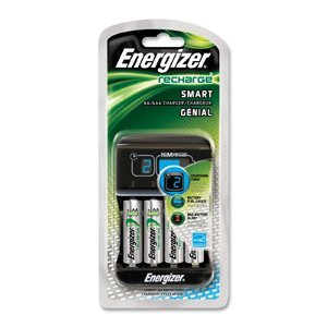 Energizer CHP4WB4 Recharge Smart AA/AAA Charger with 4 AA NiMH Batteries