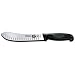 Victorinox Cutlery 8-Inch Granton Edge Butcher Knife, Black Fibrox Handle