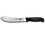 Review R H Forschner by Victorinox 47533 / R H. Forschner by Victorinox 8-Inch Granton Edge Butcher Knife, Black Fibrox Handle