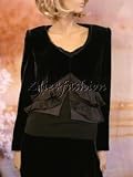 Giorgio Armani - $3895 New GIORGIO ARMANI Blue Velvet Ruffle Jacket 8 42