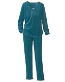 National Lace Inset Velour Pants Set