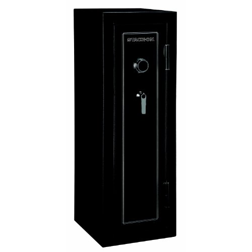 Stack-On GSX-14 Fire Resistant Safe in Black with Combination Lock, 14-Gun