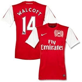 11-12 Arsenal Home Jersey + Walcott 14