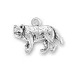 Sterling Silver Wolf Charm