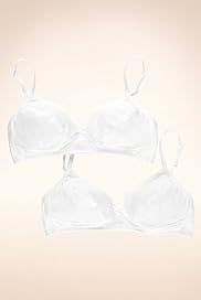 2 Pack Angel Cotton Rich Non Wired Bras