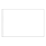 3x5ft Solid White Flag Nylon