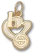Seattle Supersonics "I Heart Logo" 1/2" Charm/Pendant -14K/10K, Stainless Steel or Gold Plated