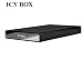 Tagan Icy Box IB-290StUS-B Aluminium case for 2.5" SATA hard disk drive, LED for status, USB2.0 & eSATA interface with leatherette bag