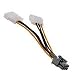 Electronics : PCI Express 4 pin to 6 pin power adapter