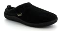 Dr Keller "Ivan" Mens Fleece Mule Slippers - Black