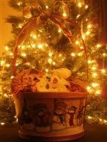 Snowman Basket