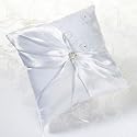 White Lace Ring Pillow