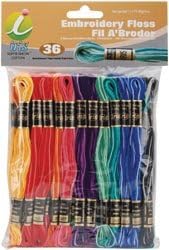 Bulk Buy: Melrose Embroidery Floss Pack 8 Meters 36/Pkg Variegated Colors 1260 (6-Pack)