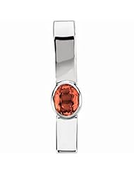 14K White Gold Oval Cut Madeira Citrine Pendant -- LIFETIME WARRANTY