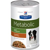 Hill's Prescription Diet Metabolic Weight Management Vegetable & Chicken Stew Canned Dog Food 12/12.5 oz Hill's Prescription Diet Metabolic Weight Management Vegetable & Chicken Stew Canned Dog Food 12/12.5 oz