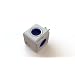Allocacoc  USB P-CUBE-OR Powercube Original USB Stromverl�ngerung mit USB (W�rfel Design, 4x Verteiler, 230V Schuko) Cobalt blau