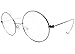 Agstum Retro Round Optical Rare Wire Rim Eyeglass Frame 53mm (X-Large size) (Gunmetal, 53mm)