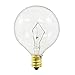 Triangle Bulbs T20633-10 (10 pack) - 60G16.5/CL, 60 Watt, G16.5 Decorative Globe, 120 Volt, Clear, E12 Candelabra Base Incandescent Light Bulb, 10  Pack
