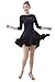 Colorfulworldstore Women Salsa Tango Ballroom Latin Dance Dress Three-Quarter Dress