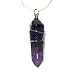 Brazilian Amethyst Crystal Point Pendant on 18 Sterling Silver Snake Chain