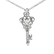 Tressa Sterling Silver Cubic Zirconia Fashion Key Pendant