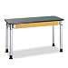 Diversified Woodcraft P8201K UV Finish Plain Adjustable Height Table with Plastic Laminate Top, 54" Width x 39" Height x 24" Depth