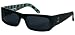Tres Noir Optics "Vengeance" Sunglasses Handmade Long Beach Punk Rock Shades Surf Rockabilly (Dave Sanchez Limited Edition Tattoo Art Black Frames / Smoke CR-39 Lenses)