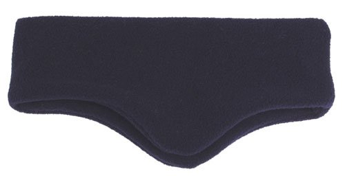 Strick Stirnband mit Ohrenklappen blau