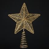 Kurt Adler 6-1/4-Inch Gold Wire Star Treetop
