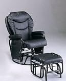 Leather Glider/ Recliner with Ottoman