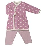 Organics For Kids Spotty Kimono and Pants Set 0-5M Pink