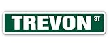 TREVON Street Sign name kids childrens room door bedroom girls boys gift