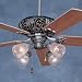 Emerson CF935PW Zurich 5 Blade Ceiling Fan in Pewter