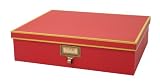 cargo Atheneum Document Box, Red, Set of 2