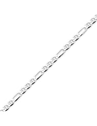 Sterling Silver 3.75mm Figaro Anchor Chain - 20 Inch