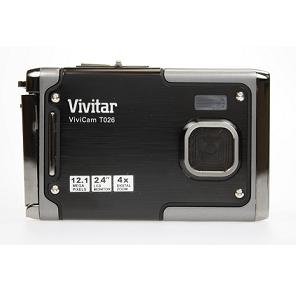 Vivitar Vivicam T026 12.1 Megapixel Underwater Digital Camera - Black (12.1MP, Waterproof, 4x Zoom, Li-ion Battery)